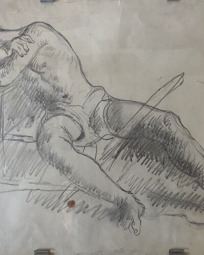 Nu de jeune homme allongé