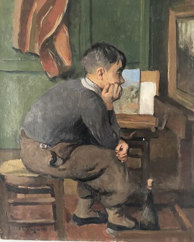 Bernard adolescent pensif