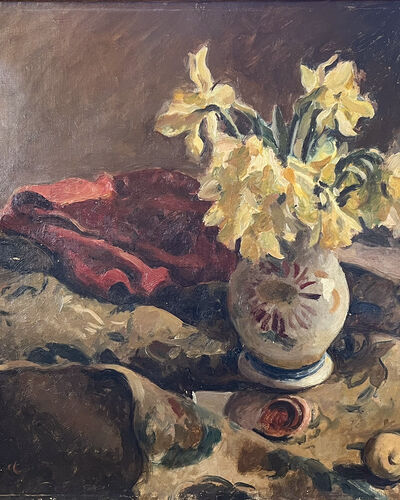 Nature morte au bouquet de narcisses
